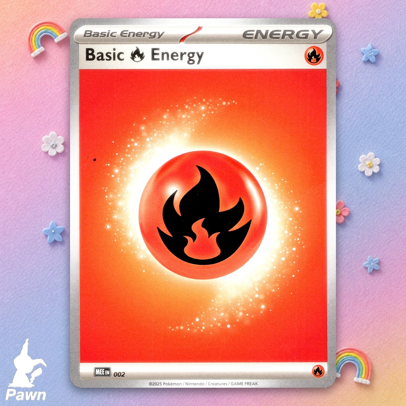 Basic Fire Energy Reverse Holo Common Scarlet & Violet Energies 2 Pokemon Card.