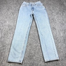 Vintage Levis 512 Slim Jeans Juniors 7 Blue Light Wash Mid Rise Straight Denim