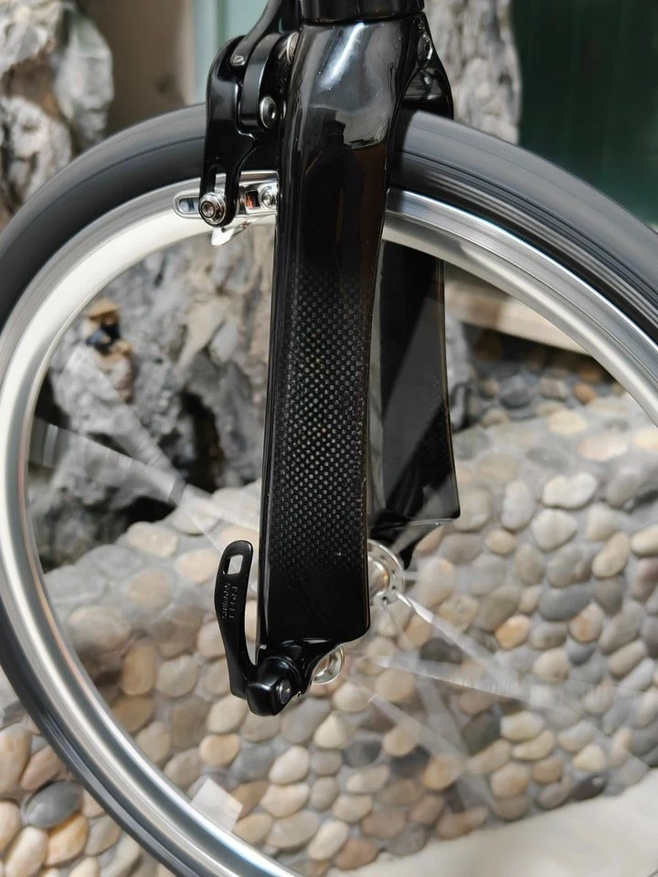 28.6mm Carbon Fiber BMX Bike Fork C Brake Rigid Folding Bike Fork 16/18/20/22 in - Image 2 of 4
