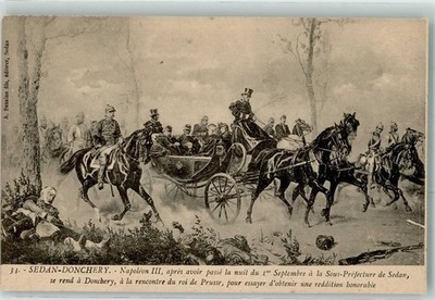 39475411 - Sedan Napoleon III apres avoir passe la nuit du 1.septembre a la