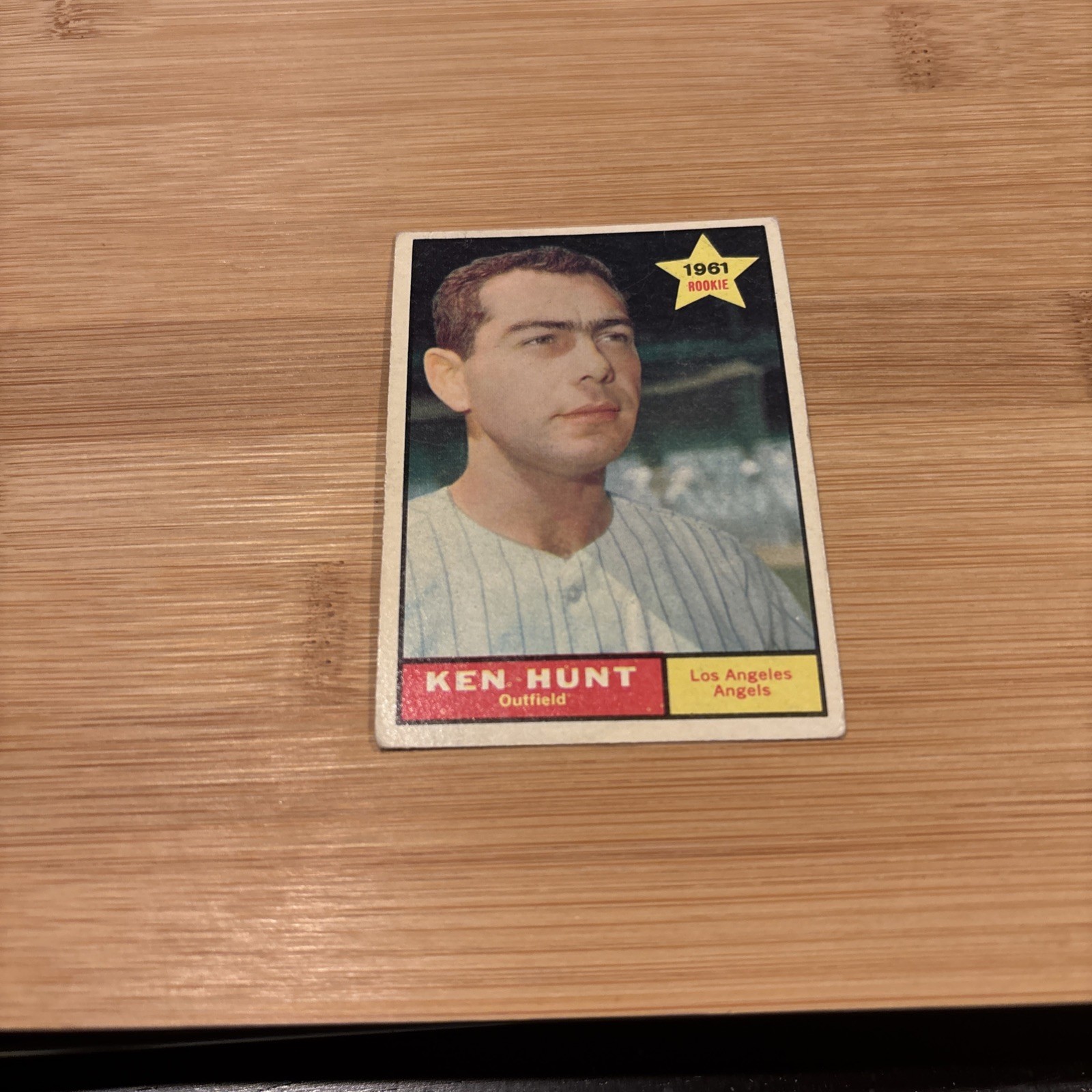 1961 Topps # 156 Ken Hunt Vg