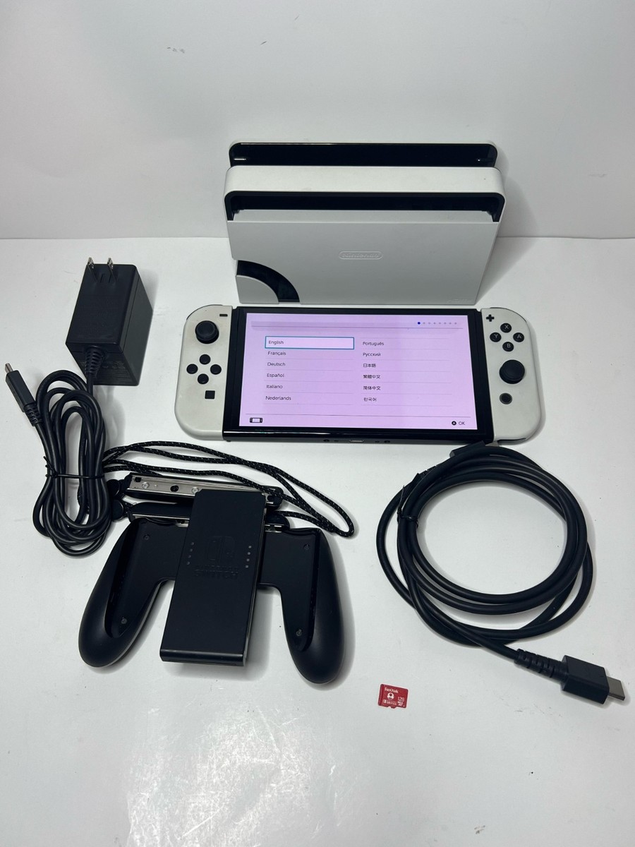 Nintendo Switch OLED Bundle with 128GB MicroSD 45496883386| eBay