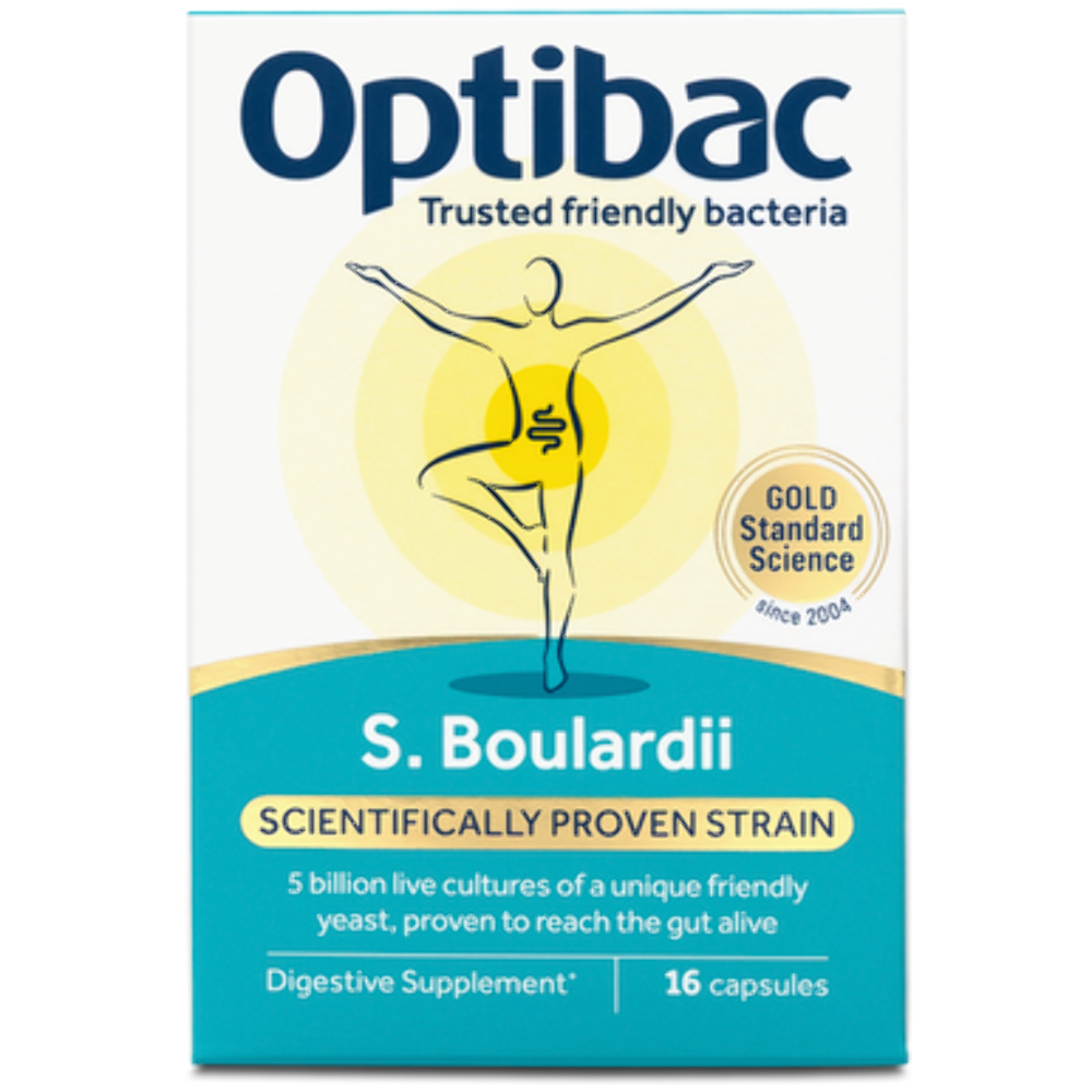 Optibac Probiotics Saccharomyces Boulardii Targeted Digestive Support (16 Capsules) - Image 2