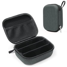 Travel Sunglasses Organizer Glasses Case, 3 Adjustable Slot Darkgrey 3 Slots