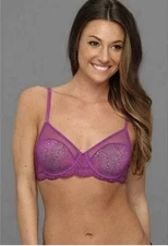 Natori 734043 Dimensions Contour Underwire Bra, Purple Grape, 34DD