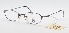 Occhiali JEAN PAUL GAULTIER 57-8103 47-17 140 ovali anni 90 Japan grafite ste...