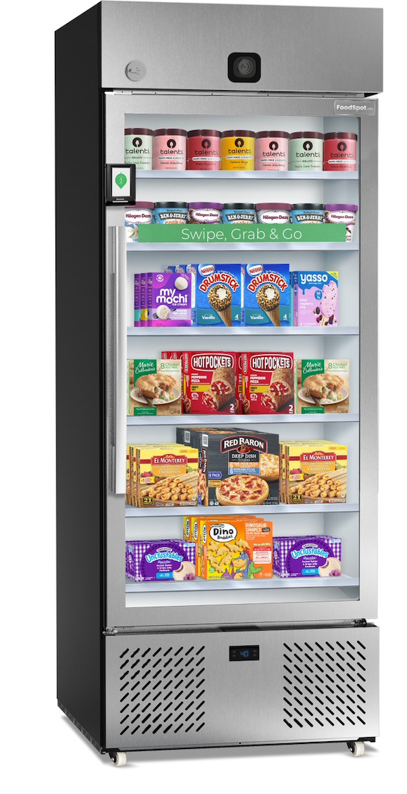 FoodSpot fresh food vending smart freezer - still has 4 years left on warranty