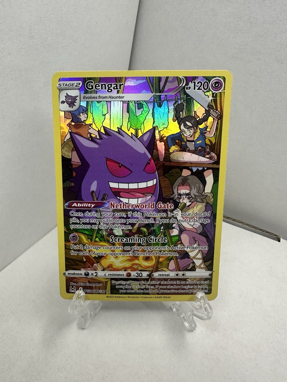 Pokemon Gengar Trainer Gallery #TG06/TG30 Swsh11: Lost Origin NM Condition