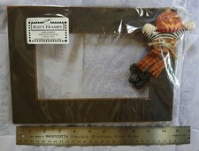 Kay's Frames Brown Oct 31st 7" x 4" opening For Hinzeit Halloween Wood Frame