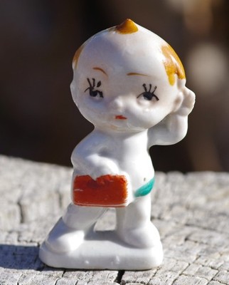 VINTAGE Kewpie Porcelain Figurine Made in Japan 1950's RARE FIND!