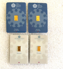 ROYAL MINT  1g Gold Bar 999.9 Fine Bullion Sealed Gift UK X 1 BAR