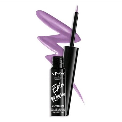 2 NYX Epic Wear LILAC  Waterproof Eye & Body Liquid Liners NIB!  $24 MSRP