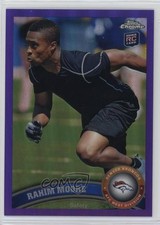 2011 Topps Chrome Retail Purple Refractor /499 Rahim Moore #44 6k2