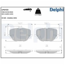 Satz Bremsbeläge 24184876 Bremsklötze hinten für Mercedes E-Klasse W214 S214