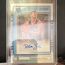 Panini 2024-25 Donruss Tristan da Silva Orlando Magic Rated Rookie Auto #260