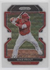 2022 Panini Prizm Tier II White Wave Prizm Mike Trout #138 14t3