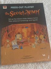 The Secret Of Nimh Press Out Playset Whitman Sealed Unopened 1982 Don Bluth HTF