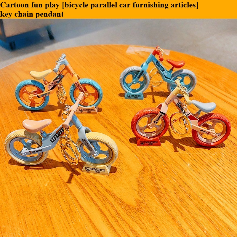 Creativo Deslizante Bicicleta Pareja Llavero Colgante Regalo Adorno
