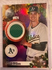 2025 Topps Holiday - Relics Jacob Wilson #PR-JW Purple Metallic /199 (MEM, RC)