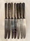 7 ROSALIE 1938 Dinner Knives 9"  Wm A Rogers A1 Plus Oneida Ltd Silver Plate — photo 1
