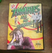 Konami Zombies Ate My Neighbors Sega Genesis w/ Case & Manual, Multiplayer
