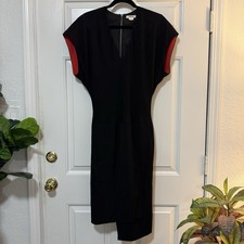 Helmut Lang Black Red Dress Size 6
