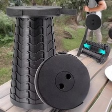 Folding Stool Portable Telescoping Seat Camping Retractable Adjustable Outdoor