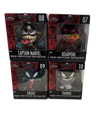 Funko MINIIs Lot 7 8 9 10 Venomized Deadpool Captain Marvel Groot Thanos Marvel