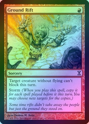 Ground Rift (162) Time Spiral MTG Magic the Gathering NM FOIL