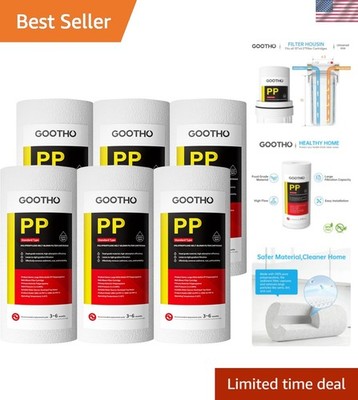 10'' x 4.5'' 5 Micron Whole House Polypropylene PP Sediment Filter Sediment Fil...