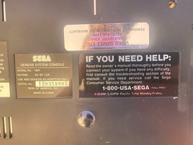 Sega Genesis 1 Console System Bundle (1602) + Original Box, AC Power & Much More