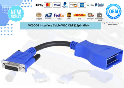 New Nexiq VC1006 Interface Cable W10 C&F (12pin GM) - OEM Part