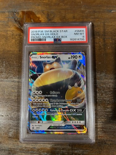 Snorlax-GX graded PSA 8 for sale on eBay