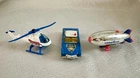 3 Vintage Corgi Junior Car Toys 1980s Blimp Police Buick Regal Helicopter