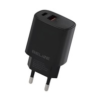 ŁAdowarka Sieciowa Beline 20W 1Xusb-C + 1Xusb PD 3.0 QC 3.0 Bez Kabla - Czarna B