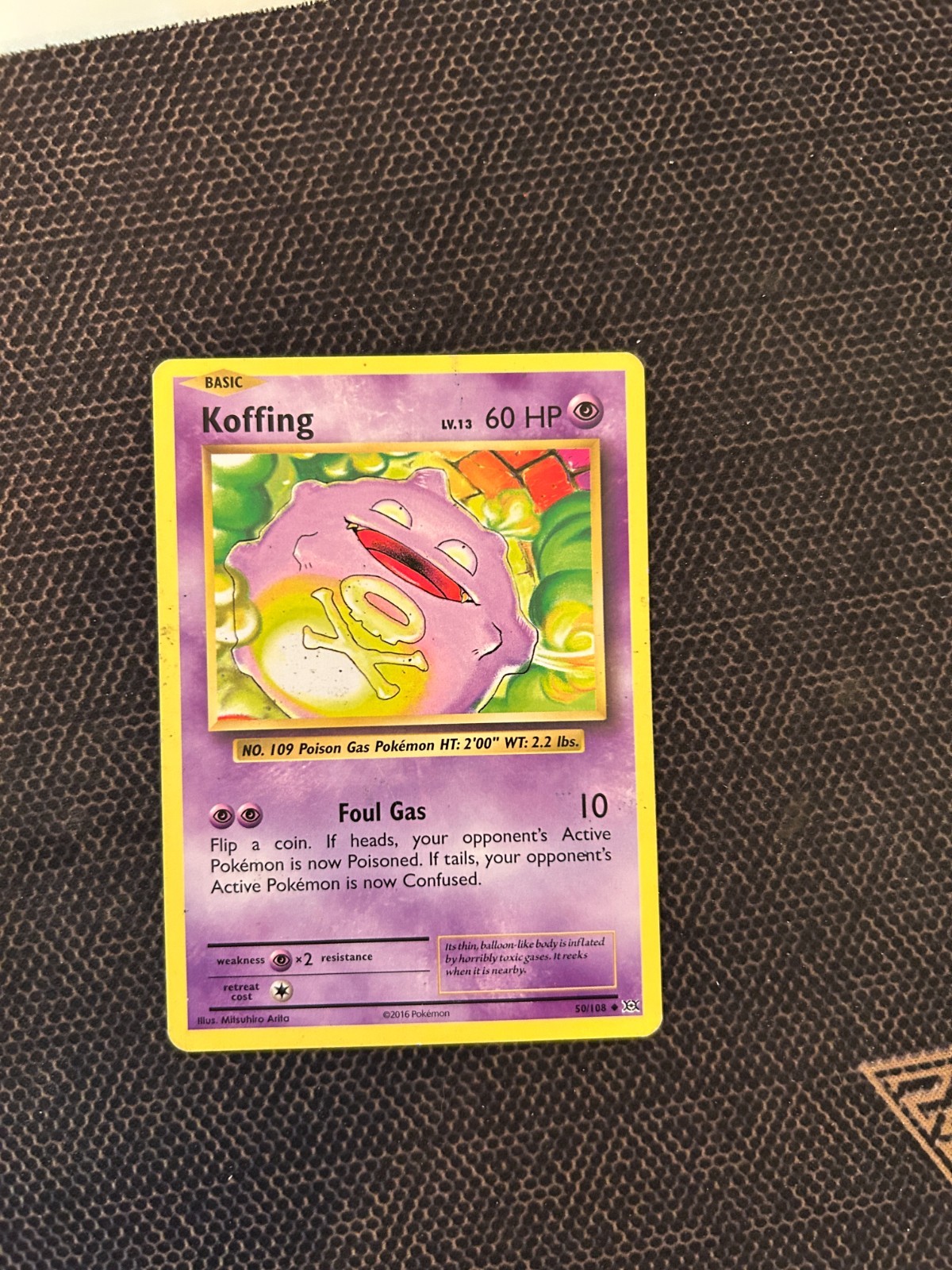 Pokemon XY Evolutions Koffing Uncommon Card 50/108 NM