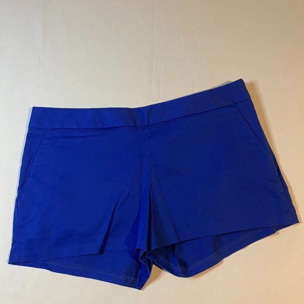 Express Dress Shorts Womens 6 Royal Blue Chino Preppy Casual Pockets Party