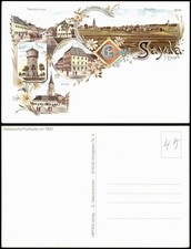 Sayda Repro-Ansicht alter Litho (anno 1900) Ortsansichten Erzgebirge 2000