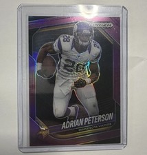 ADRIAN PETERSON 2025 PANINI PRIZM BLACK FOOTBALL PURPLE VIKINGS /99