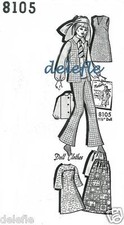 Vintage 8105 Doll Clothes Pattern fits Barbie Teen Fashion Model 11.5 inch