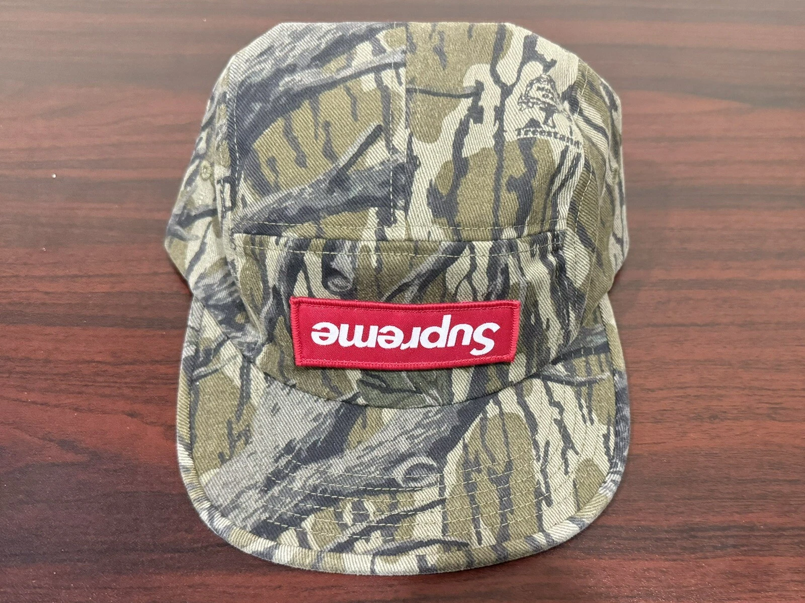 Casquette de camp Supreme Mossy Oak 5 panneaux erreur d'impression échantillon à l'envers camouflage