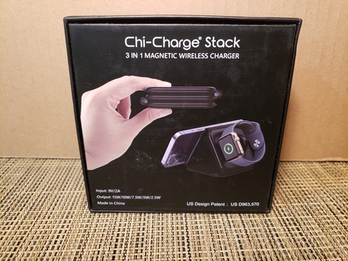 Chi-charge Stack Magnetic Wireless Charger Black - Photo 2 sur 8