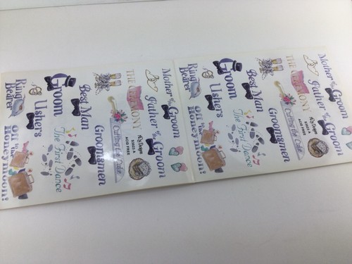 Timeless Treasures Wedding Stickers 12 Sheets NRN Designs S3032A Wedding Theme - Picture 9 of 10
