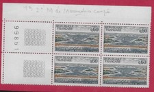 1966 BLOC De 4 coin numéroté usine de la rance   N° 1507  neuf **