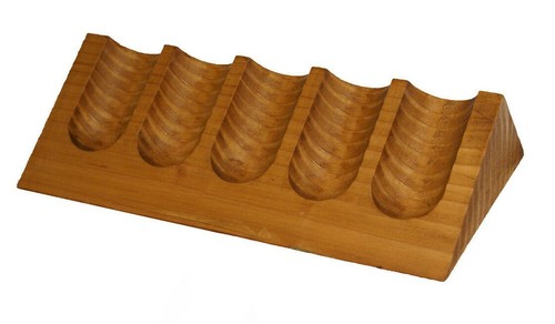 Portapipe in legno 5 posti espositore antiscivolo per pipa porta pipe - Foto 4 di 9