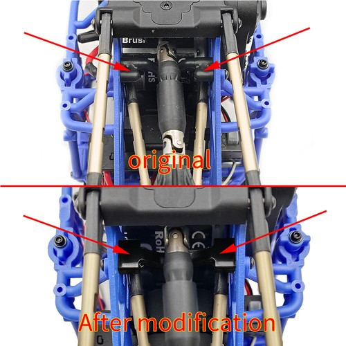 Tie Rod Linkage Fixed Mount Body Side Plate Rear Mount Kits for RC 1/18 LOSI LMT - Picture 33 of 46