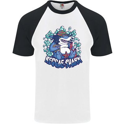 A Reggae Shark Herren S/S Baseball T-Shirt