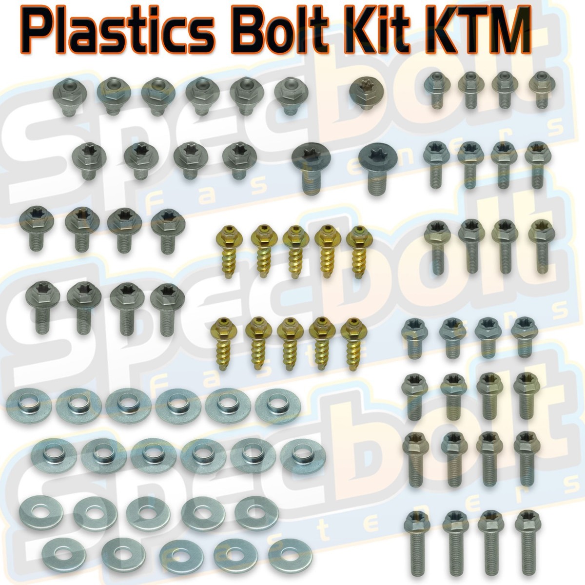76pc SPECBOLT Body Bolt KIT For Plastics Seat Fe In Pakistan - Foto 7
