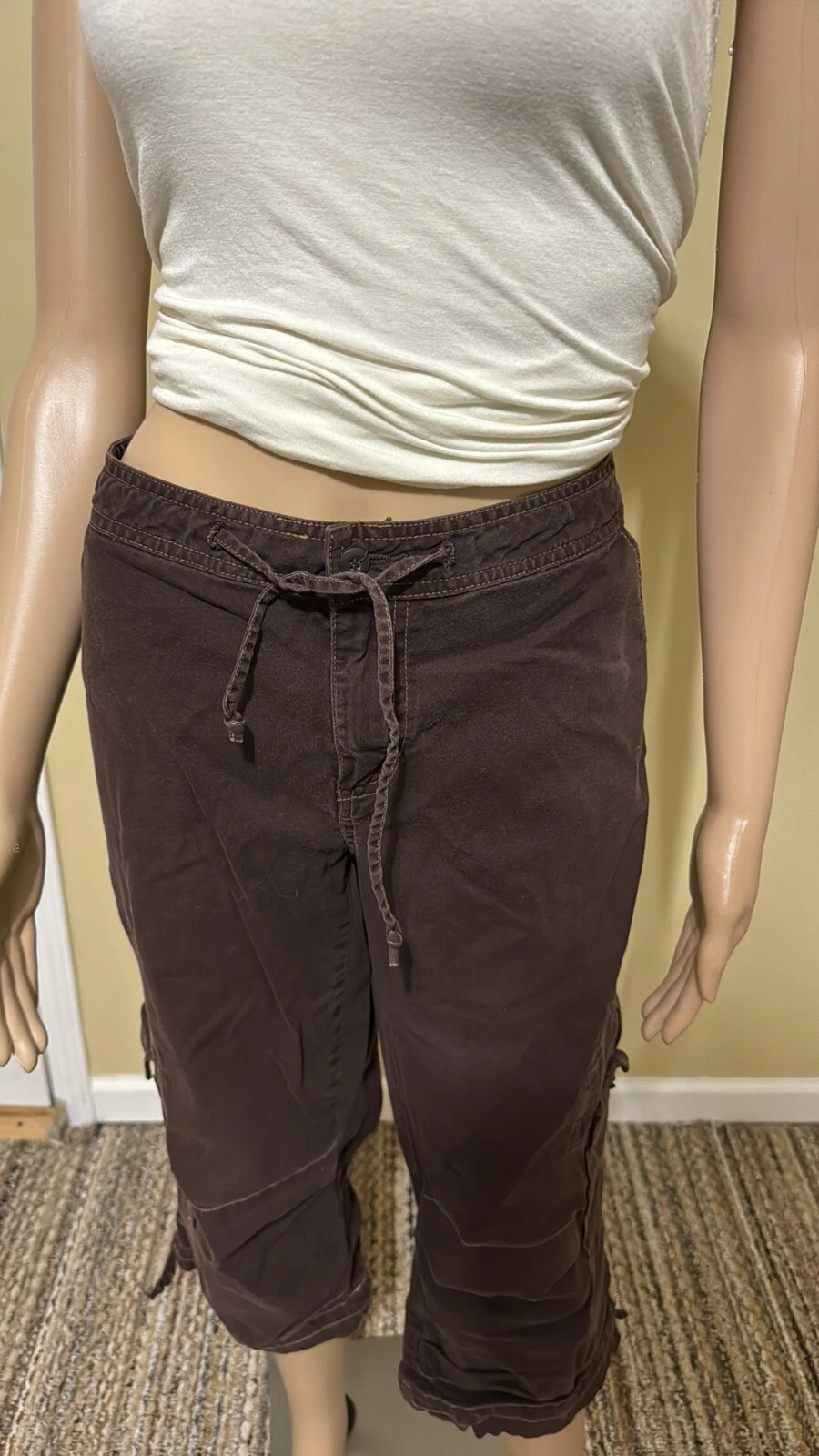 prana y2k cargo cropped organic gropcore pants