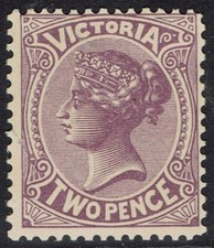 VICTORIA 1901 QV NO POSTAGE 2D MNH **